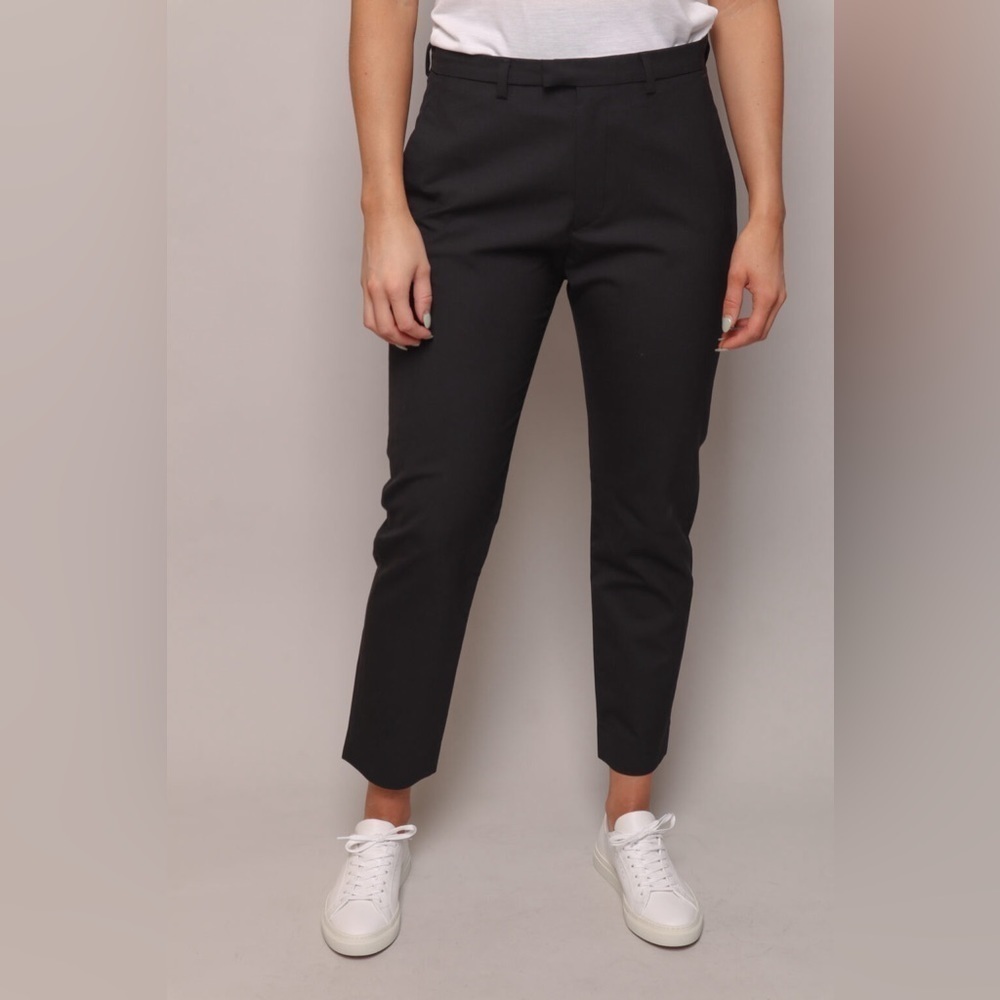 HOPE Womens Size 8 Brown Black Houndstooth Krissy Edit Cropped Relaxed Trousers‎ - Picture 10 of 11